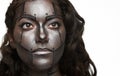 Bodyart painted face Royalty Free Stock Photo