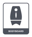 bodyboard icon in trendy design style. bodyboard icon isolated on white background. bodyboard vector icon simple and modern flat Royalty Free Stock Photo