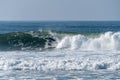 Bodyboarder surfing ocean wave