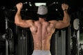 Bodybuilder Doing Pull Ups Best Back Exercises Royalty Free Stock Photo