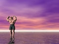 Bodybuilder Eight Royalty Free Stock Photo