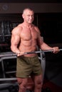 Bodybuilder exercising Royalty Free Stock Photo