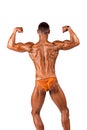 Bodybuilder flexing Royalty Free Stock Photo