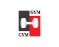 Bodybuilder Logo Template. Vector object and Icons for Sport Label, Gym Badge, Fitness Logo