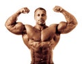 Bodybuilder posing