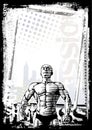 Bodybuilder poster background