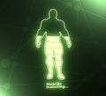 Bodybuilder silhouette image