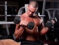 Bodybuilder training Royalty Free Stock Photo