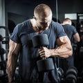 Bodybuilder in training Royalty Free Stock Photo