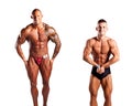 Bodybuilders posing Royalty Free Stock Photo