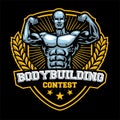 Bodybuilding contest badge