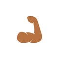 Bodybuilding icon design template vector isolated