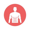 Bodybuilding Line Vector Icon which can easily modify