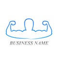 Bodybuilding logo, The coach of bodybuilding and fitness