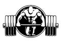 Bodybuilding logo fitness gym