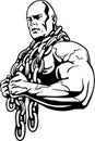 Bodybuilding and Powerlifting - vector. Royalty Free Stock Photo