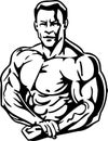 Bodybuilding and Powerlifting - vector.