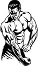 Bodybuilding and Powerlifting - vector.