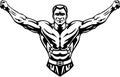 Bodybuilding and Powerlifting - vector.