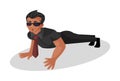 Bodyguard Cartoon Illustration Royalty Free Stock Photo