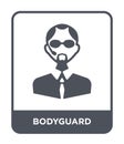 bodyguard icon in trendy design style. bodyguard icon isolated on white background. bodyguard vector icon simple and modern flat