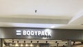 Bodypack brand retail shop logo signboard on the storefront in the shopping mall. Bekasi, Indonesia, May 1, 2024