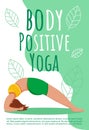 Bodypositive yoga brochure template