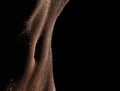 Bodyscape of a Nude wet belly Royalty Free Stock Photo