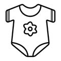 Bodysuit, baby vector icon photo