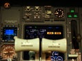 Boeing 737 flight deck Royalty Free Stock Photo