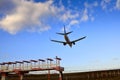 Boeing 737 Jet Plane Ready for Landing Royalty Free Stock Photo