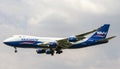 A Boeing 747-4R7F Airplane Of Silk Way West Airlines Landing At Tan Son Nhat International Airport, Vietnam. Royalty Free Stock Photo