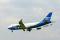 A Boeing 747-4R7F Airplane Of Silk Way West Airlines Landing At Tan Son Nhat International Airport, Vietnam. Royalty Free Stock Photo