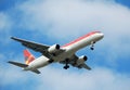 Boeing 767 passenger jet airplane Royalty Free Stock Photo