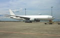 Boeing 777 on airport Royalty Free Stock Photo