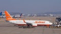 A Boeing 737-8AS airplane from Korean low-cost airline Jeju Air 7C