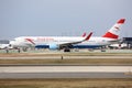 Boeing 767 of Austrian Airlines in Chicago