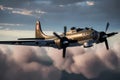 Boeing B-17 Flying Fortress - United States (Generative AI) Royalty Free Stock Photo