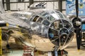 Boeing B-29 Superfortress bomber at display in a museum