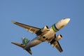 Boeing 737-700 on a blue sky Royalty Free Stock Photo