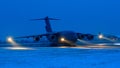 boeing c-17 globemaster of the australian air force arriving at the airport of linz