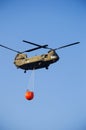 Boeing CH-47 Chinook heavy-lift helicopter. Royalty Free Stock Photo