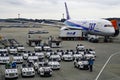 A Boeing 787 Dreamliner airplane from the Japanese airline All Nippon Airways (ANA) Royalty Free Stock Photo