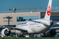 Boeing 787-8 Dreamliner Japan Airlines takes off