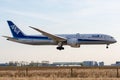 Boeing 787-9 Dreamliner operated by Air Japan landing Royalty Free Stock Photo