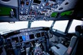 Boeing interior Royalty Free Stock Photo