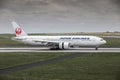 Boeing 777 Japan airlines Royalty Free Stock Photo