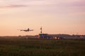 Boeing 747 landing Royalty Free Stock Photo