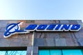 Boeing logo at Boeing HorizonX, Boeing NeXt, Aurora Flight Sciences office building in Silicon Valley