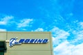Boeing logo at Boeing HorizonX, Boeing NeXt, Aurora Flight Sciences office building in Silicon Valley